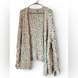 Les Serein Chunky Knit Confetti Cardigan | Size 2X | Cozy Oversized Sweater